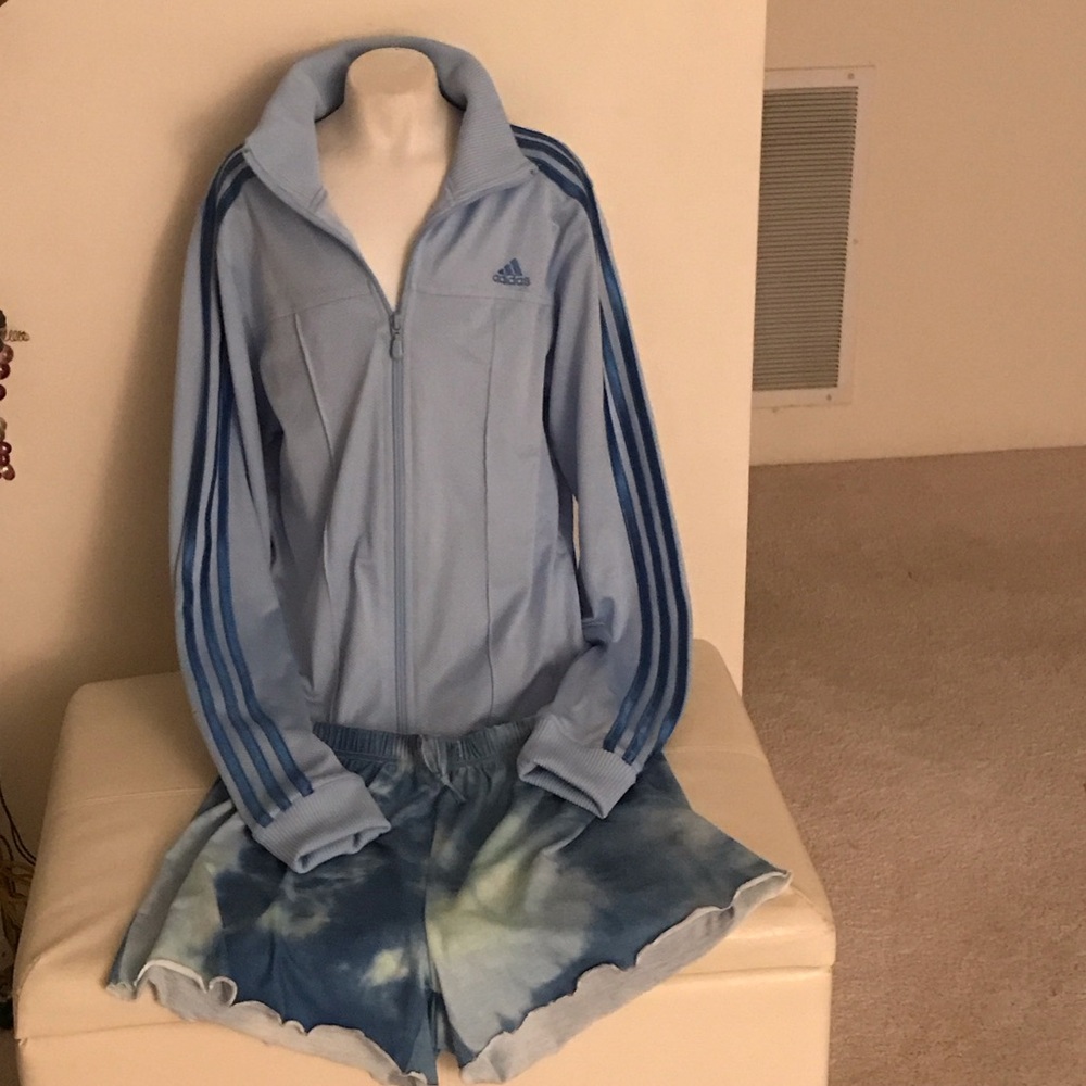 Adidas jacket/short set